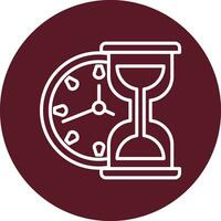 icono de vector de reloj de arena