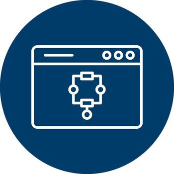 icono de vector de algoritmo