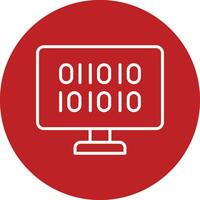 Binary Code Vector Icon