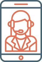 Customer Service Agent Vector Icon