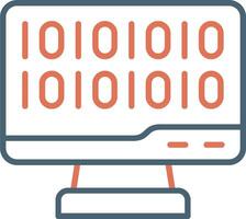 Binary Code Vector Icon