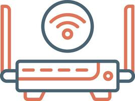 icono de vector de enrutador wifi