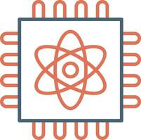 Quantum Computing Vector Icon