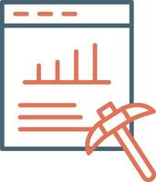 Data Mining Vector Icon