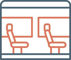 icono de vector de asiento