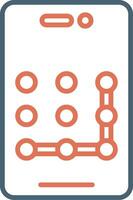 Pattern Lock Vector Icon