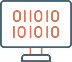 Binary Code Vector Icon