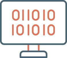 Binary Code Vector Icon