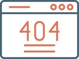 404 Error Vector Icon