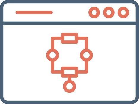 icono de vector de algoritmo