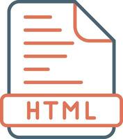 icono de vector html