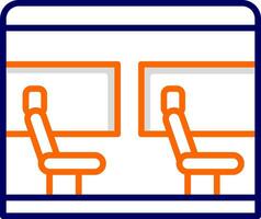 icono de vector de asiento