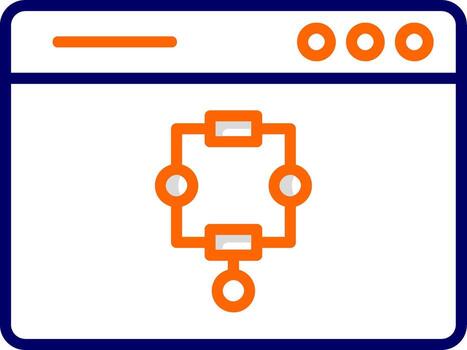 icono de vector de algoritmo