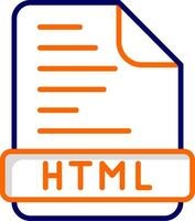 icono de vector html