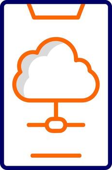 Cloud Data Vector Icon