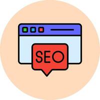 icono de vector de seo