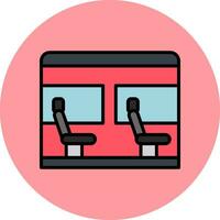 icono de vector de asiento