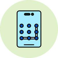 Pattern Lock Vector Icon