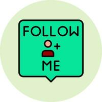 Follow Me Vector Icon