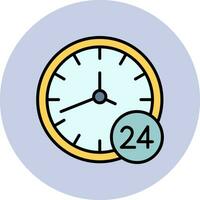 24 Hours Vector Icon