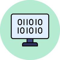 Binary Code Vector Icon