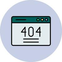 icono de vector de error 404