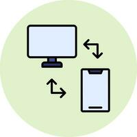 icono de vector de transferencia de archivos