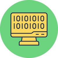 Binary Code Vector Icon