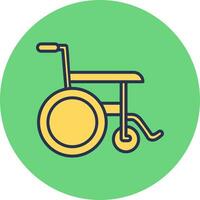 Wheel Chair Vector Icon