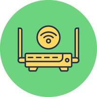 icono de vector de enrutador wifi