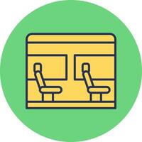 icono de vector de asiento