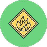 Flammable Vector Icon