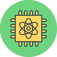 Quantum Computing Vector Icon