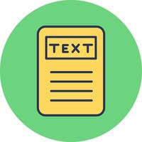 icono de vector de texto