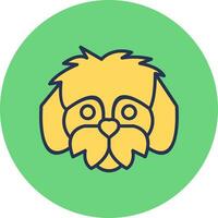 shih tzu vector icono