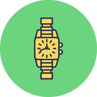 reloj, vector, icono vector