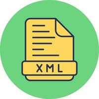 icono de vector xml