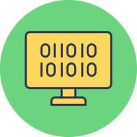 Binary Code Vector Icon