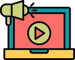 Video Marketing Vector Icon