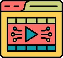 Video Player Vector Icon