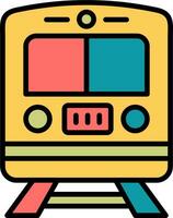 icono de vector de tren