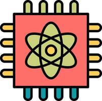Quantum Computing Vector Icon