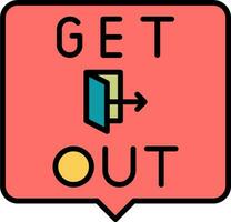 Get Out Vector Icon