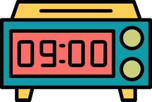 icono de vector de reloj digital