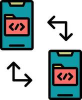 Data Transfer Vector Icon