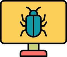 icono de vector de error