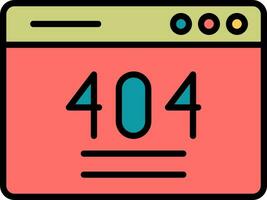 404 Error Vector Icon