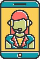 Customer Service Agent Vector Icon