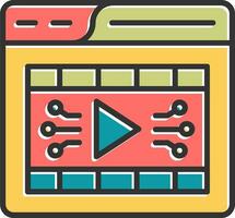 Video Player Vector Icon