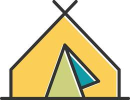 Tent Vector Icon